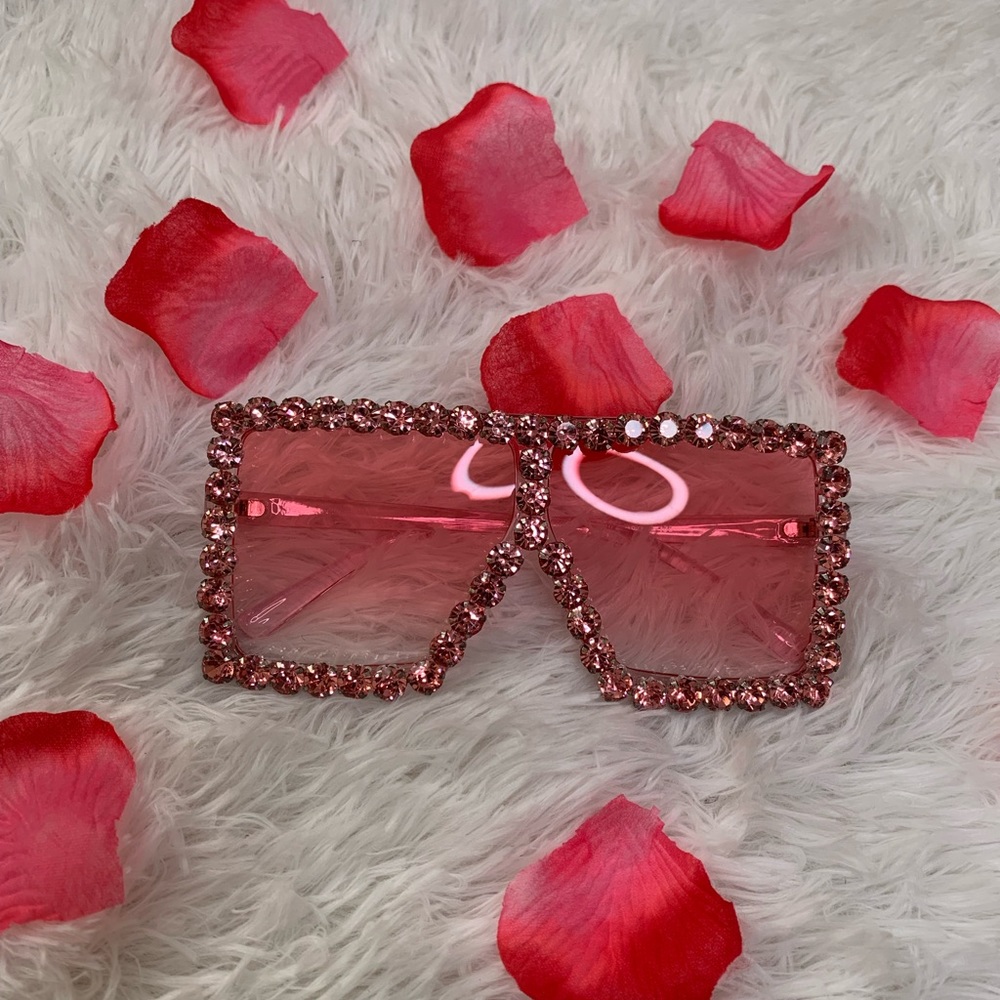 Pink crystal frames